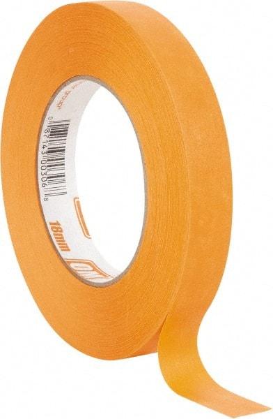 Intertape - 3/4" Wide x 60 Yd Long Orange Paper Masking Tape - Series Orange Mask, 7.3 mil Thick, 23 In/Lb Tensile Strength - Exact Industrial Supply