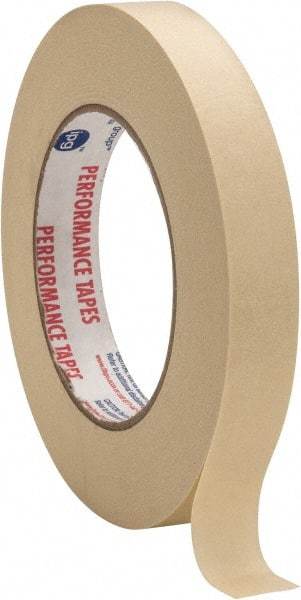 Intertape - 3/4" Wide x 60 Yd Long White Paper Masking Tape - Series PG49, 6.7 mil Thick, 24 In/Lb Tensile Strength - Exact Industrial Supply