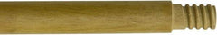 O-Cedar - 60 x 1" Wood Squeegee Handle - Threaded Connection, Tan - Exact Industrial Supply