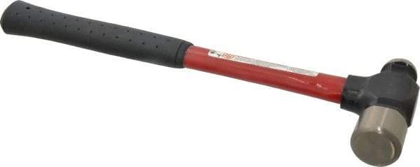 Proto - 1-1/2 Lb Head Ball Pein Hammer - Fiberglass Handle, 1-1/4" Face Diam, 14-3/16" OAL, Fiberglass with Cushion Grip - Exact Industrial Supply