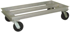 Value Collection - 2,000 Lb Capacity Aluminum Welded Aluminum Dolly - 36" Long x 21" Wide x 11" High, 6" Wheels - Exact Industrial Supply