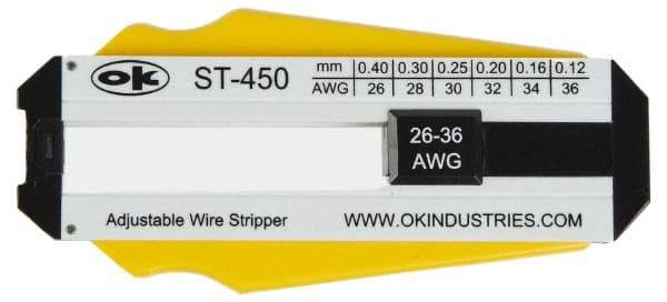 Jonard Tools - 36 to 26 AWG Capacity Precision Wire Stripper - Polycarbonate Handle - Exact Industrial Supply