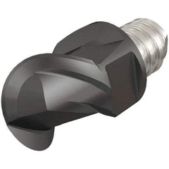 Iscar - MM EBA Grade IC08 Carbide Ball Nose Milling Tip Insert - Uncoated, 2 Flutes, 5/16" Cutting Diam, 0.2" Depth of Cut, 0.39" Extension, 5/32" Cnr Rad, 45° Helix - Exact Industrial Supply