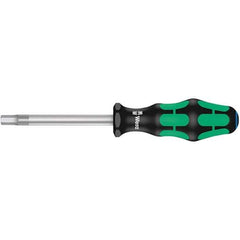 Wera - 8mm Standard Hex Driver - 100mm Blade Length, Ergonomic Cushion Grip Handle, 212mm OAL - Exact Industrial Supply