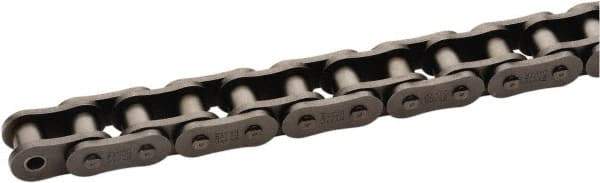 U.S. Tsubaki - 3/4" Pitch, ANSI 60H, Heavy Series Roller Chain - Chain No. 60H, 2,200 Lb. Capacity, 10 Ft. Long, 15/32" Roller Diam, 1/2" Roller Width - Exact Industrial Supply
