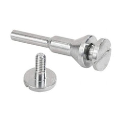 WALTER Surface Technologies - 1/4 & 3/8" Hole, Wheel Mandrel - 1/4" Shank Diam - Exact Industrial Supply
