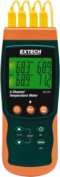 Extech - -58 to 2372°F, Temp Recorder - Exact Industrial Supply