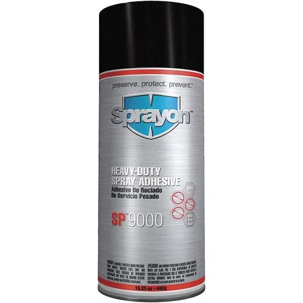 Krylon - 16.25 oz Aerosol White Spray Adhesive - High Tack, 170°F Heat Resistance, High Strength Bond, Flammable, Series SP9000 - Exact Industrial Supply