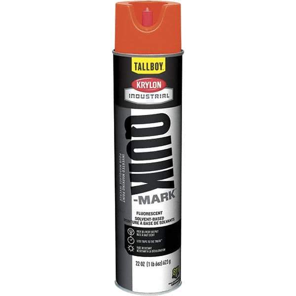 Krylon - 25 fl oz Marking Paint - 35 to 71 Sq Ft Coverage, Solvent-Based Formula - Exact Industrial Supply