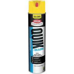 Krylon - 25 fl oz Yellow Marking Paint - 35 to 71 Sq Ft Coverage, Water-Based Formula - Exact Industrial Supply