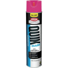 Krylon - 25 fl oz Pink Marking Paint - 35 to 71 Sq Ft Coverage, Water-Based Formula - Exact Industrial Supply