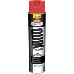 Krylon - 25 fl oz Red Marking Paint - 35 to 71 Sq Ft Coverage, Solvent-Based Formula - Exact Industrial Supply