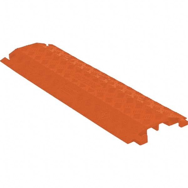 Checkers - On Floor Cable Covers Cover Material: Polyurethane Number of Channels: 2 - Exact Industrial Supply