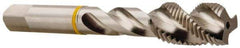 Accupro - #4-40 2 Flute Modified Bottoming Spiral Flute Tap - Vanadium High Speed Steel, Bright Finish, 1-7/8" OAL, Right Hand Flute, Right Hand Thread, H5 - Exact Industrial Supply
