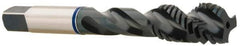 Accupro - 1/4-20 3 Flute 2B Modified Bottoming Spiral Flute Tap - Vanadium High Speed Steel, Oxide Finish, 2-1/2" OAL, Right Hand Flute, Right Hand Thread - Exact Industrial Supply