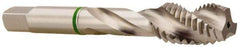 Accupro - M4x0.70 3 Flute 6H Modified Bottoming Spiral Flute Tap - Vanadium High Speed Steel, Bright Finish, 53mm OAL, Right Hand Flute, Right Hand Thread, D4 - Exact Industrial Supply