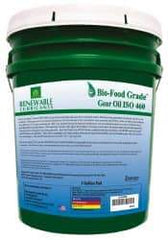 Renewable Lubricants - 5 Gal Pail, Mineral Gear Oil - 23°F to 250°F, 382 St Viscosity at 40°C, 49 St Viscosity at 100°C, ISO 460 - Exact Industrial Supply