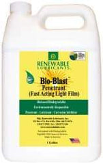 Renewable Lubricants - 1 Gal Bottle Thin Oily Film Penetrant/Lubricant - -22°F to 208°F - Exact Industrial Supply