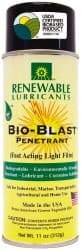 Renewable Lubricants - 11 oz Aerosol Thin Oily Film Penetrant/Lubricant - Light Golden, -22°F to 208°F - Exact Industrial Supply