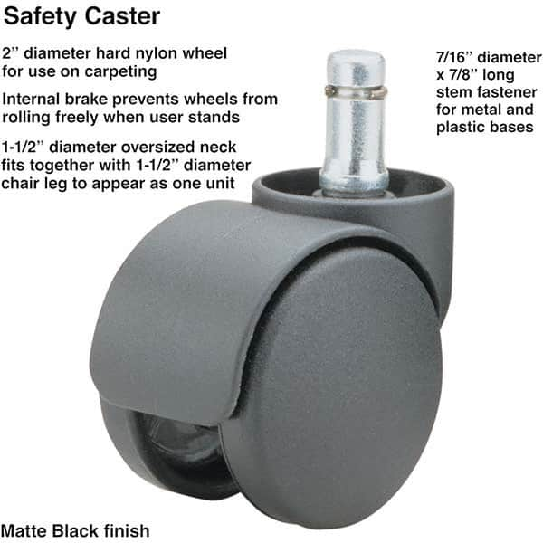 Master Caster - Cushions, Casters & Chair Accessories Type: Caster Set For Use With: Office and Home Furniture - Exact Industrial Supply