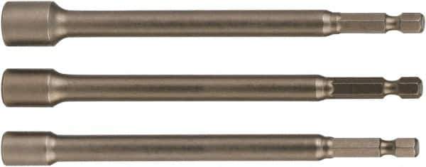 Wiha - 1/4" Drive, Nut Setter Screwdriver Bit - 12" OAL - Exact Industrial Supply