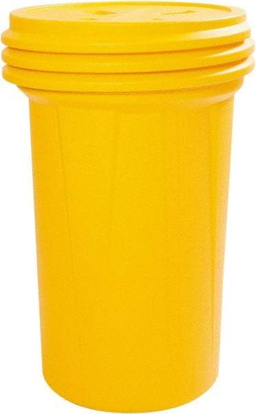 Eagle - 57 Gallon Closure Capacity, Screw On Closure, Yellow Overpack - 55 Gallon Container, HDPE, 550 Lb. Capacity, UN; DOT Listing - Exact Industrial Supply