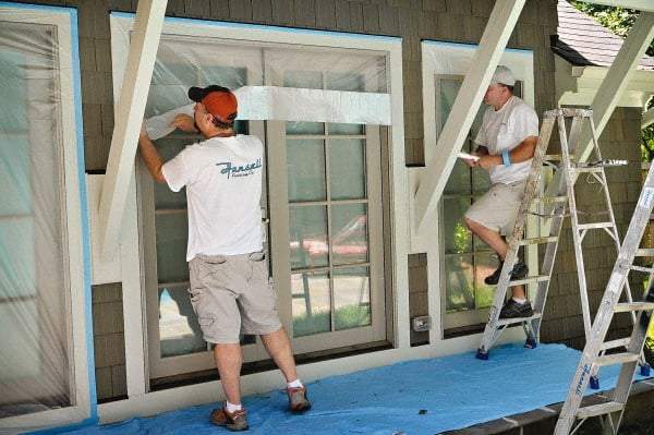 TRIMACO - Medium Weight HDPE Plastic Drop Cloth - 90' x 2', 0.004" Thick, Tape & Drape - Exact Industrial Supply