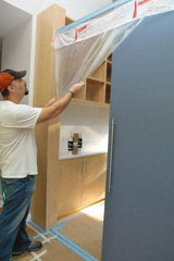 TRIMACO - Medium Weight HDPE Plastic Masking Film - 180' x 4', 0.0004" Thick, Translucent - Exact Industrial Supply