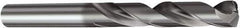 Sandvik Coromant - 12.2mm 140° Solid Carbide Jobber Drill - TiAlN Finish, Right Hand Cut, Spiral Flute, Straight Shank, 4.8819" OAL, Split Point - Exact Industrial Supply