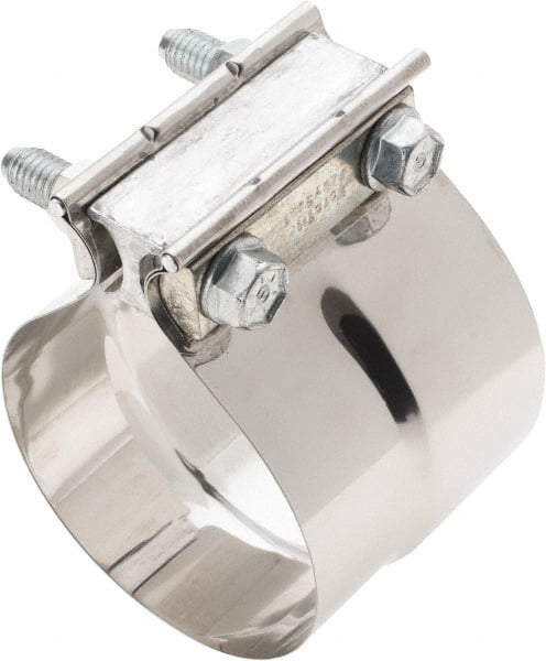 Value Collection - Stainless Steel Exhaust Clamp - 3-1/2" OD - Exact Industrial Supply