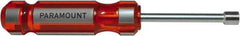 Paramount - 7mm Solid Shaft Nutdriver - Color Coded Handle, 7-1/8" OAL - Exact Industrial Supply