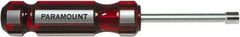 Paramount - 1/4" Solid Shaft Nutdriver - Color Coded Handle, 7-1/8" OAL - Exact Industrial Supply