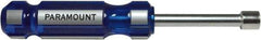 Paramount - 10mm Solid Shaft Nutdriver - Color Coded Handle, 7-1/8" OAL - Exact Industrial Supply
