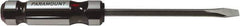 Paramount - 266mm OAL Standard Slotted Screwdriver - 152mm Blade Length, Square Shank, Acetate Handle - Exact Industrial Supply