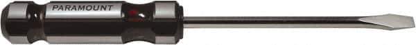 Paramount - Standard Slotted Screwdriver - Round Shank, Acetate Handle - Exact Industrial Supply