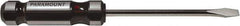 Paramount - Standard Slotted Screwdriver - Round Shank, Acetate Handle - Exact Industrial Supply
