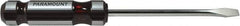 Paramount - Cabinet Slotted Screwdriver - Round Shank, Acetate Handle - Exact Industrial Supply