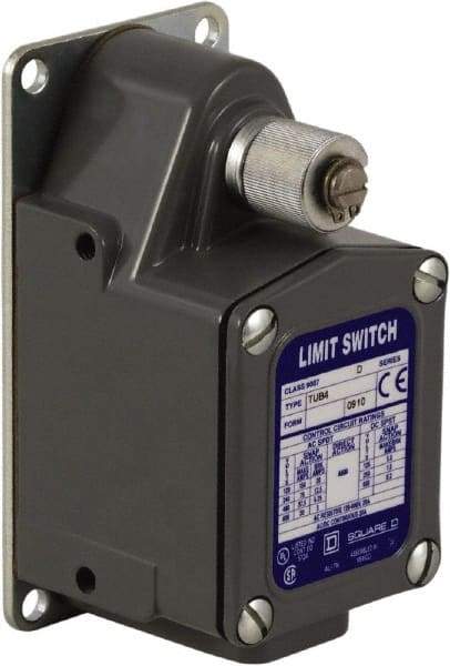 Square D - SPDT, 600 VAC, Screw Terminal, Rotary Spring Return Actuator, General Purpose Limit Switch - 1, 2, 4, 12, 13 NEMA Rating, IP67 IPR Rating - Exact Industrial Supply
