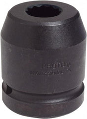 Proto - 1" Drive 1-1/4" Standard Impact Socket - 12 Points, 2-11/16" OAL - Exact Industrial Supply