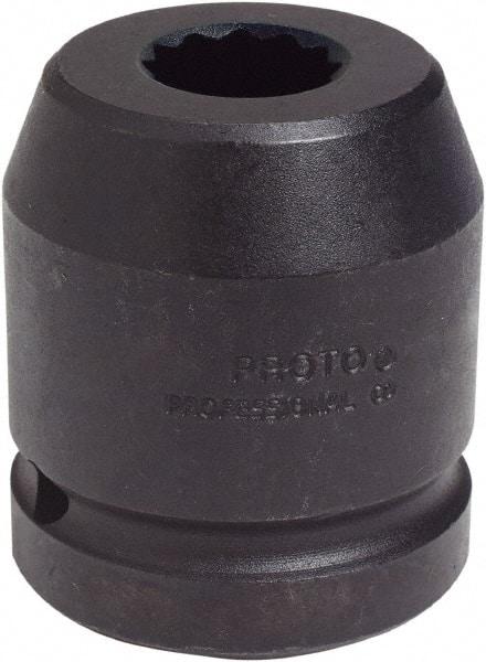 Proto - 1" Drive 1" Standard Impact Socket - 12 Points, 2-17/32" OAL - Exact Industrial Supply