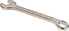 Proto - 5/16" 6 Point Combination Wrench - 3-7/16" OAL, Steel, Nickel Finish - Exact Industrial Supply