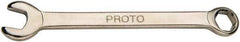 Proto - 9/32" 6 Point Combination Wrench - 3-13/32" OAL, Steel, Nickel Finish - Exact Industrial Supply