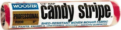 Wooster Brush - 1/4" Nap, 9" Wide Paint Roller Cover - Smooth Texture, Mohair - Exact Industrial Supply