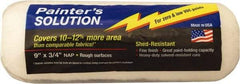 Wooster Brush - 3/4" Nap, 9" Wide Paint Roller Cover - Rough Texture, Woven - Exact Industrial Supply