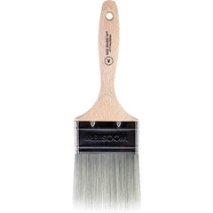 Wooster Brush - 3" Flat Synthetic Varnish Brush - 2-15/16" Bristle Length, 5.81" Wood Beavertail Handle - Exact Industrial Supply