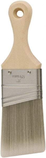 Wooster Brush - 2" Angled Synthetic Sash Brush - 2-11/16" Bristle Length, 3.31" Wood Short Handle - Exact Industrial Supply