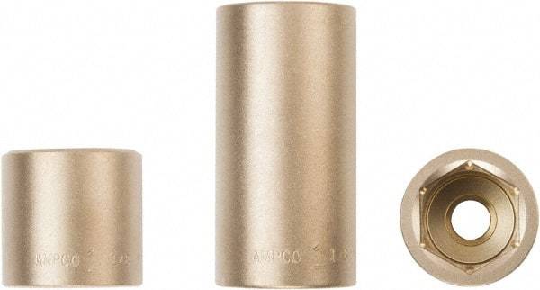 Ampco - 3/4" Drive, Standard Hand Socket - 6 Points, 1-7/8" OAL, Aluminum Bronze - Exact Industrial Supply