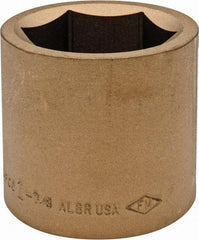 Ampco - 1-7/8", 3/4" Drive, Standard Hand Socket - 6 Points, 2-9/16" OAL, Aluminum Bronze - Exact Industrial Supply