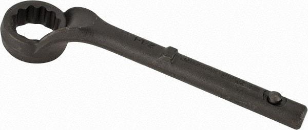 Proto - 1-1/2" 12 Point Pull Wrench - Single End, 10-15/16" OAL, Steel, Black Finish - Exact Industrial Supply