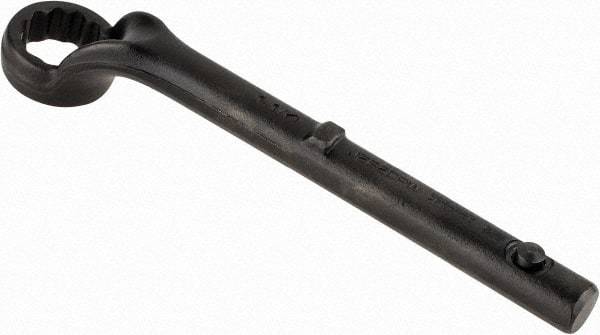 Proto - 1-1/4" 12 Point Pull Wrench - Single End, 10-11/16" OAL, Steel, Black Finish - Exact Industrial Supply